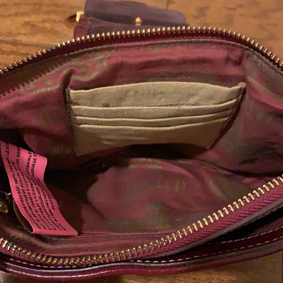 Juicy Couture burgundy patent leather clutch - Picture 7 of 11